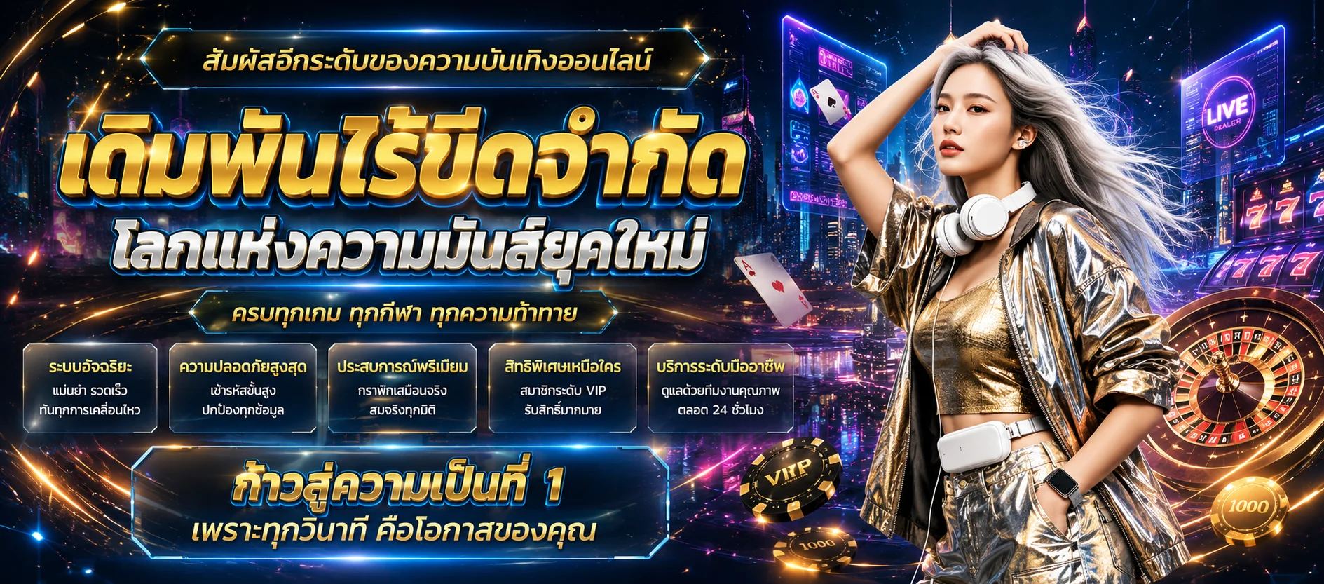 คาสิโนออนไลน์ GGHENGTH บาคาร่าสด ดีลเลอร์สาวสวย